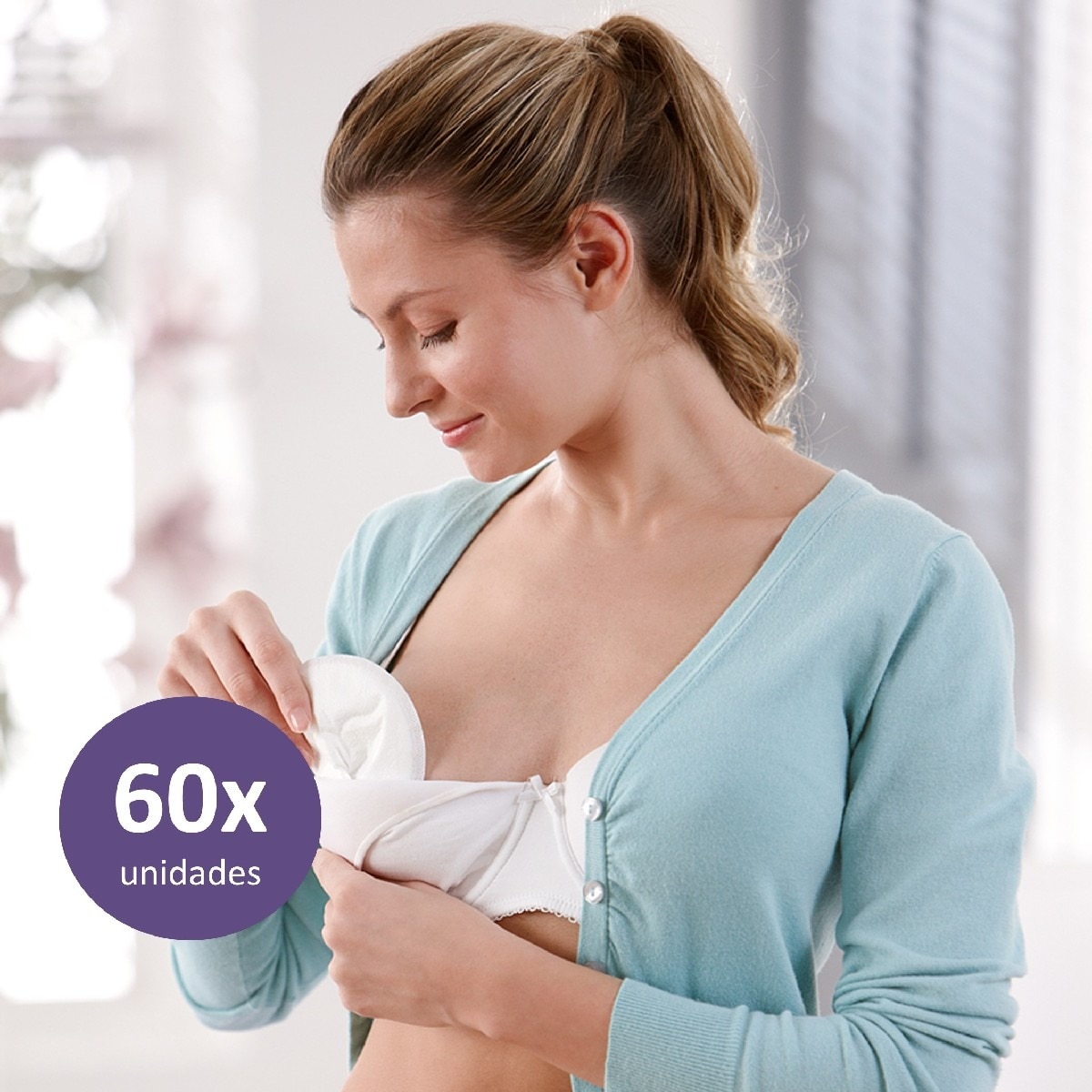 Discos Absorventes - 60 Unidades Branco-2