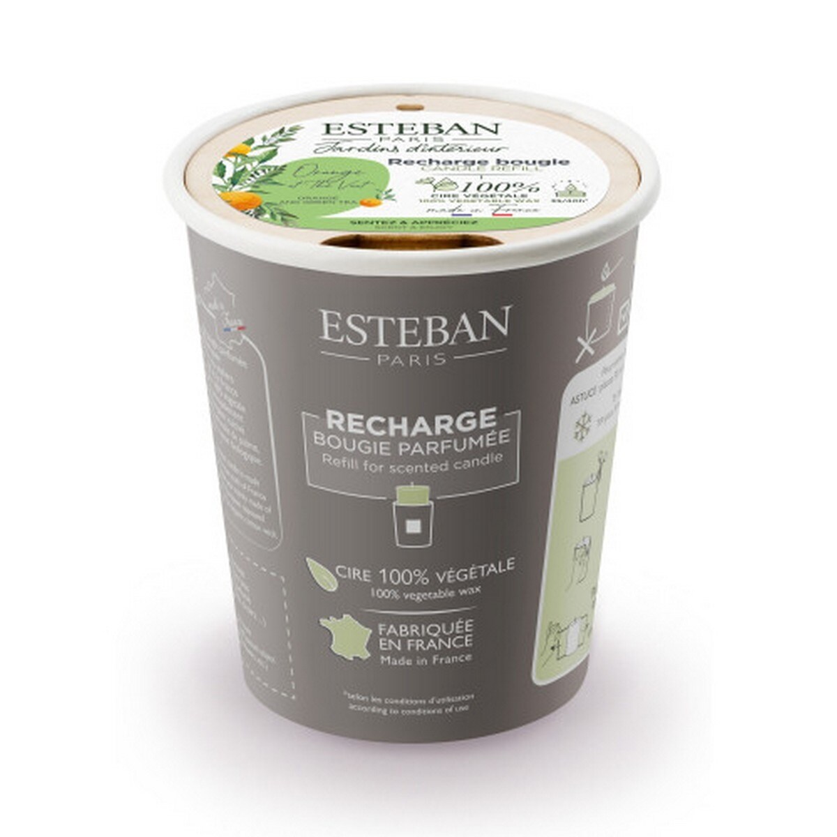 Recarga de Vela Perfumada Chá Verde e Laranja - 180g 1
