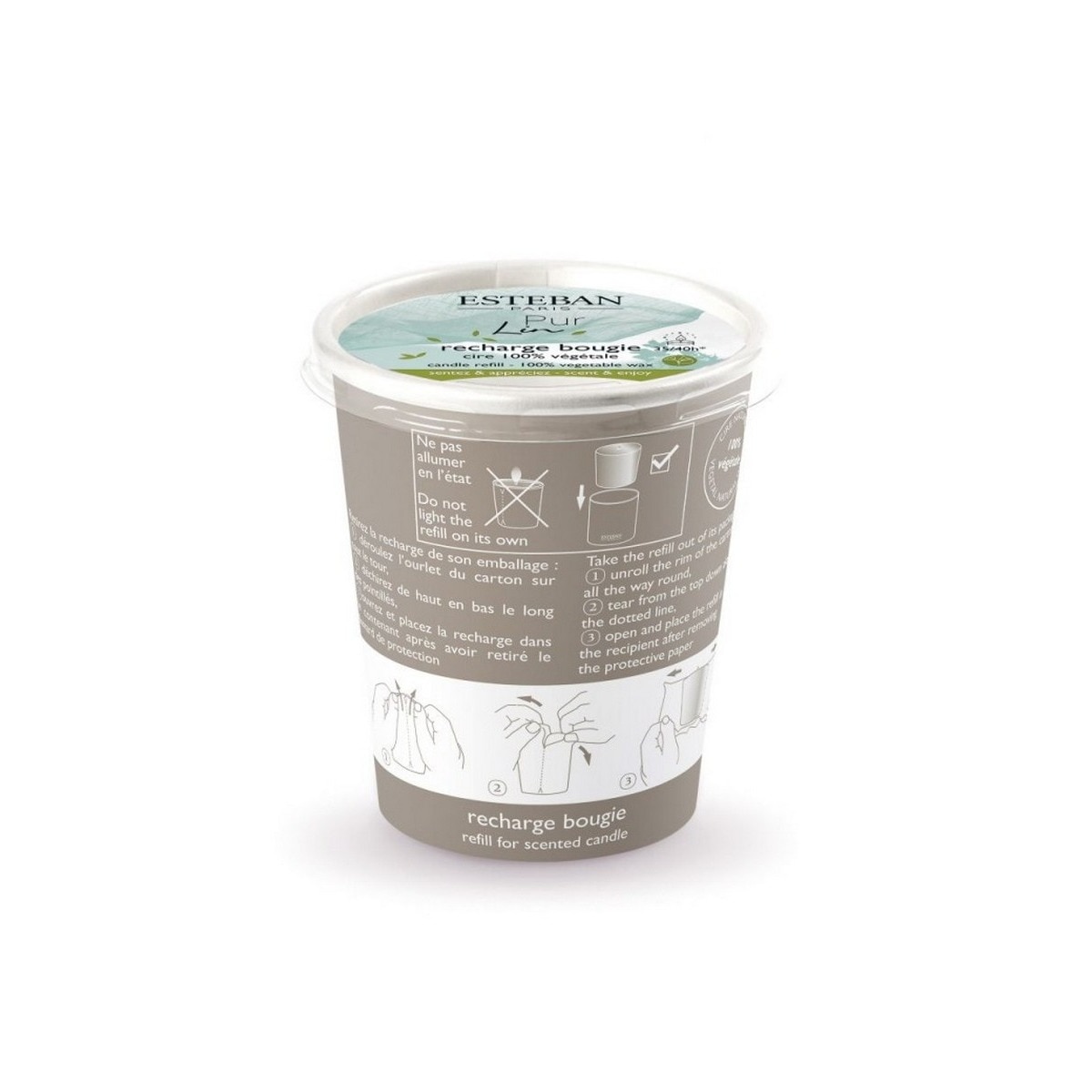 Recarga de Vela Perfumada Decorativa Pur Lin - 180g 1