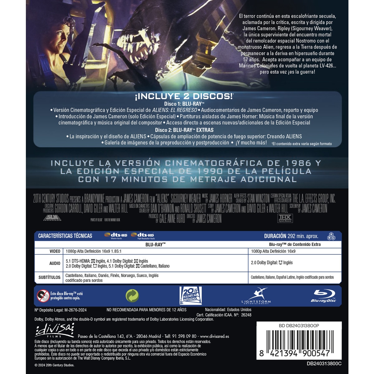 Aliens: El regreso (Blu-Ray) · DIVISA RED · El Corte Inglés