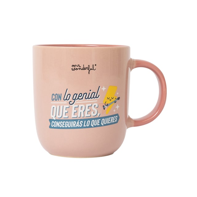 Imagen 0 de Taza Mr Wonderful: Con lo genial que eres, 
conseguirás lo que quieres
