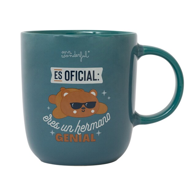 Imagen 0 de Taza Mr Wonderful: Es oficial: eres un hermano genial