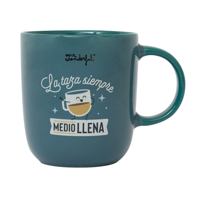 Imagen 0 de Taza Mr Wonderful: La taza, siempre medio llena