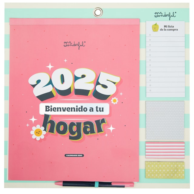 Imagen 0 de Calendario de pared magnético 2025 Mr Wonderful: bienvenido a tu hogar
