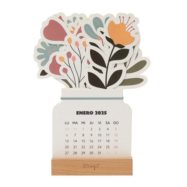 Imagen 0 de Calendario de sobremesa con peana Mr Wonderful: para disfrutar del año con ganas
