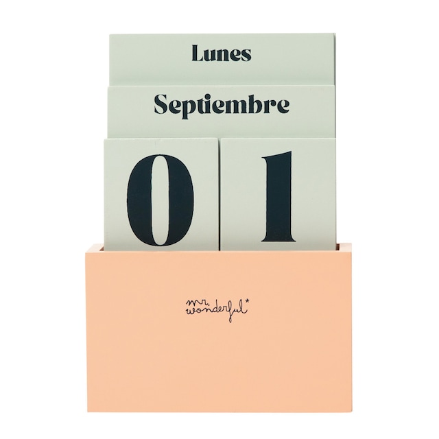 Imagen 0 de Calendario de sobremesa perpetuo Mr Wonderful: para días llenos de magia
