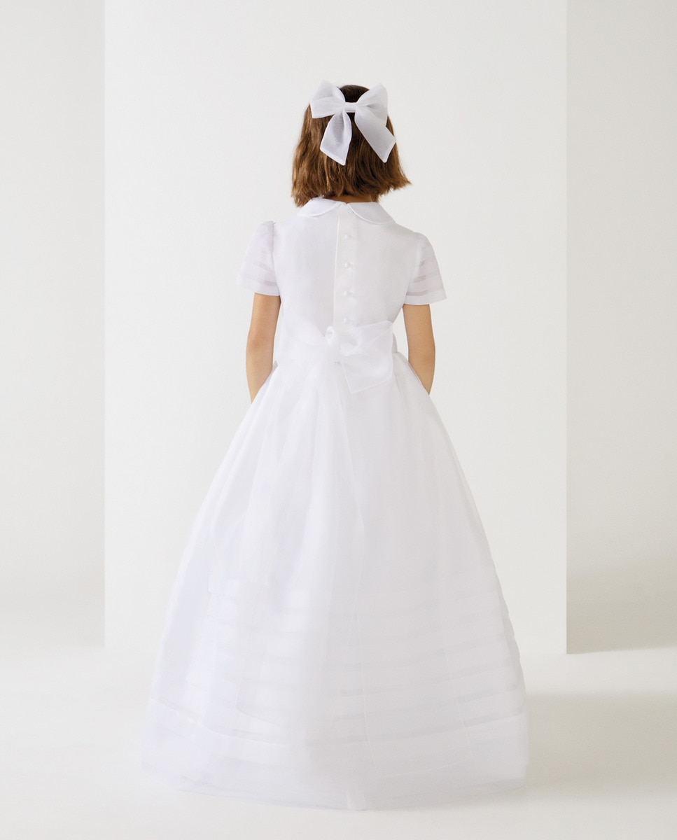 Vestido de comunhão Branco-6
