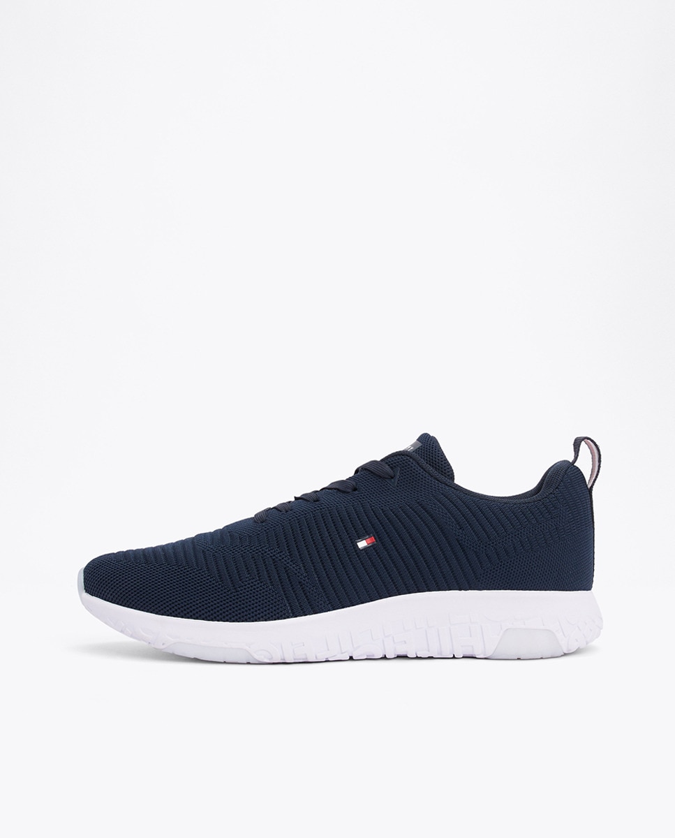 Sapatilhas Desportivas Estilo Running de Malha com Logótipo Azul-5