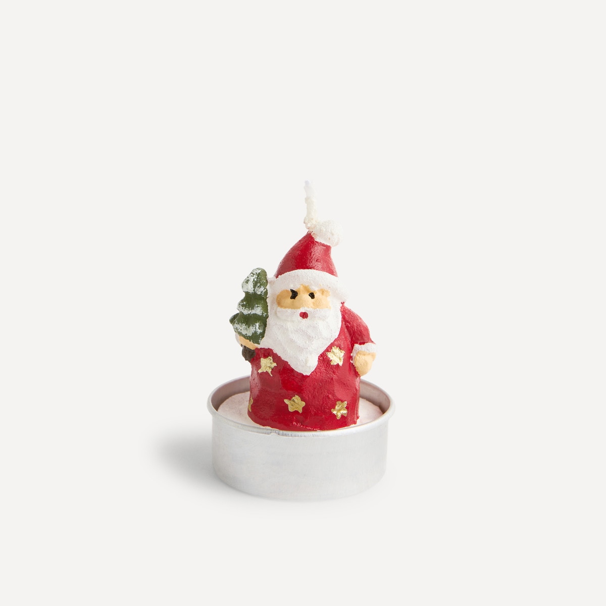 Set de 6 velas tealight Papá Noel Navidad El Corte Inglés Multicolor-2