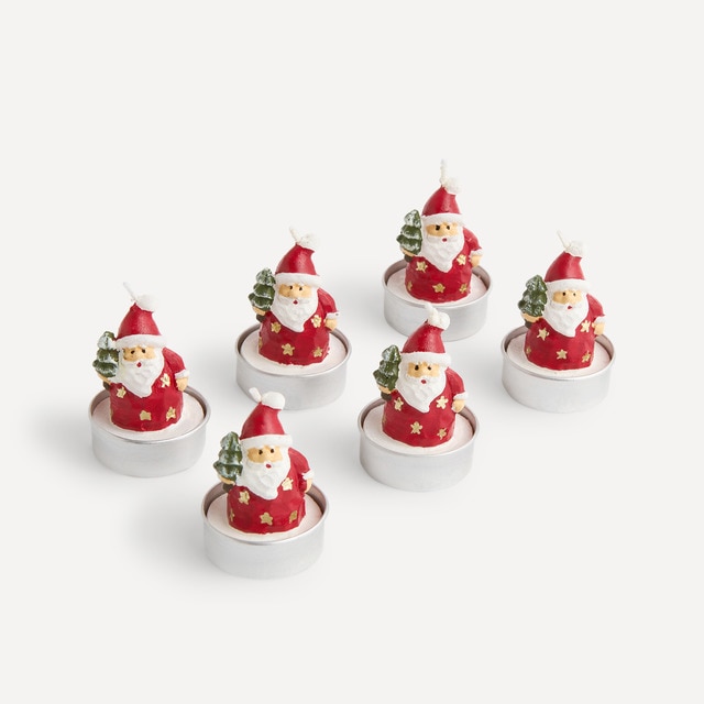 Imagen 0 de Set de 6 velas tealight Papá Noel Navidad El Corte Inglés