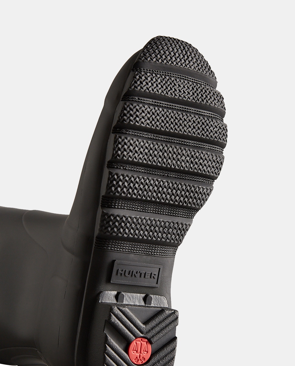 Galochas Altas Ajustáveis com Acabamento Brilhante e Detalhe de Fivela Lateral Preto-4