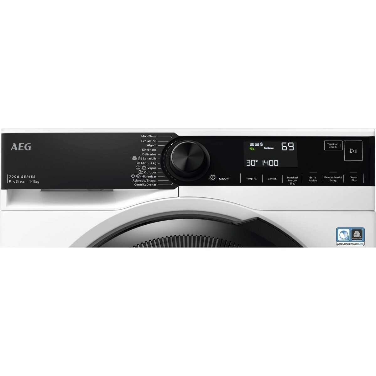 Lavadora AEG 11Kg / 1.400 rpm programa a vapor, inverter - LFR7404L4BP Blanco-3