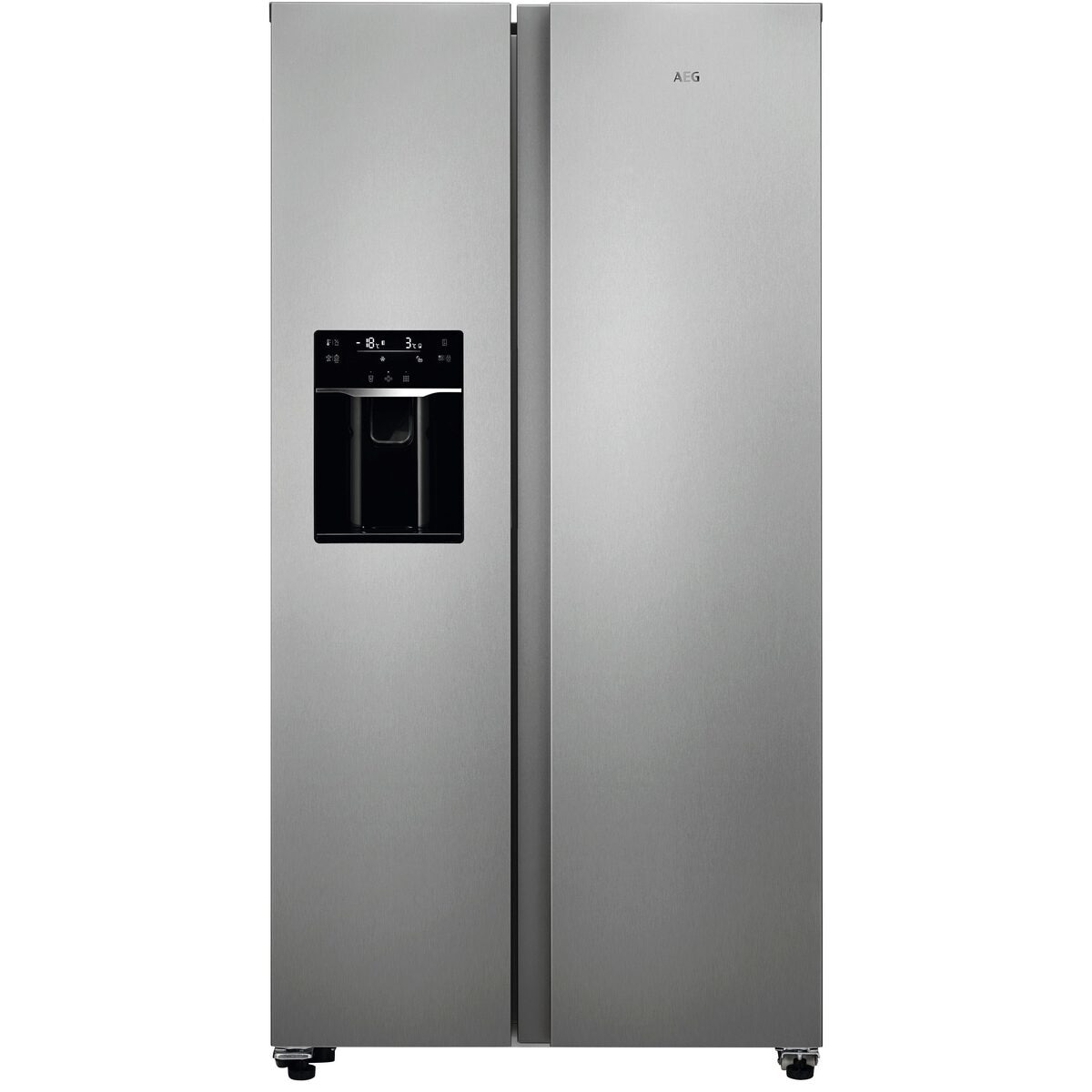 Frigorífico Americano AEG Série 9000 ORX9V351DU No Frost, Side-by-Side, Dispensador Àgua e Gielo e de 177 cm - Silver e Porta Look Inox Inox-1