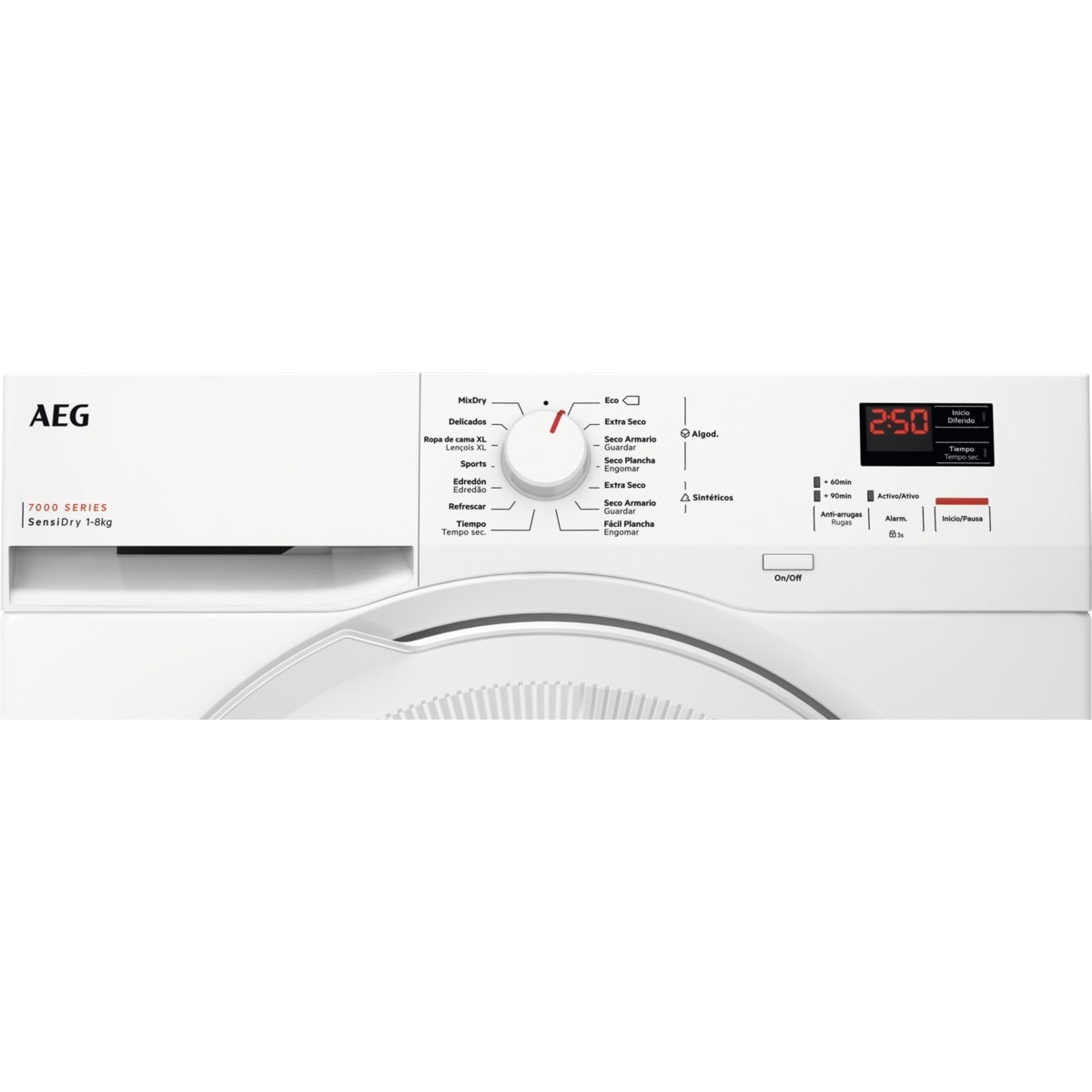 Máquina de Secar Roupa AEG TR708L2OZ Bomba de Calor, Sensidry e de 8 Kg - Branco Branco-15