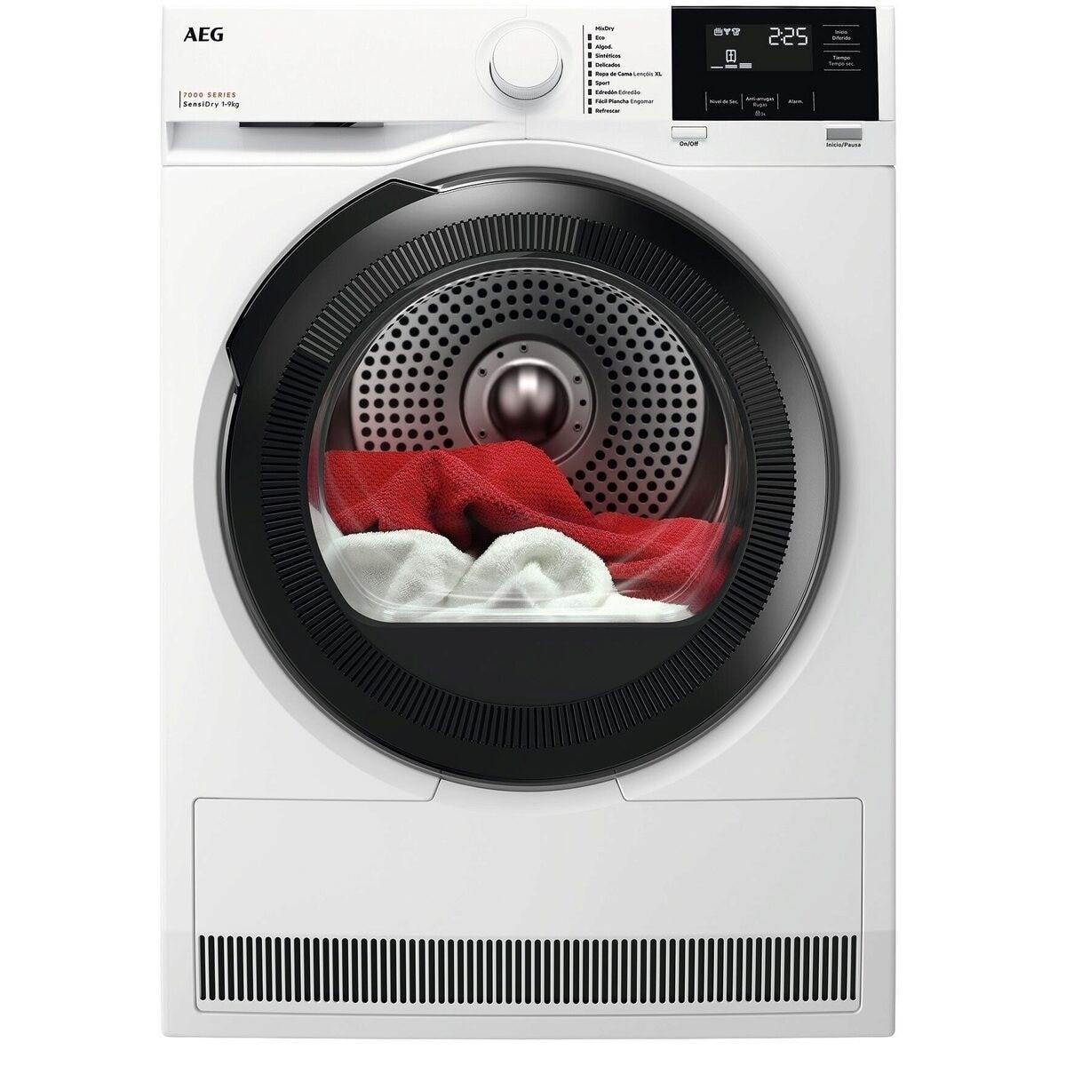 Máquina de Secar Roupa AEG Série 7000 TR719G4PB Bomba de Calor, SensiDry e de 9 Kg - Branco Branco-1
