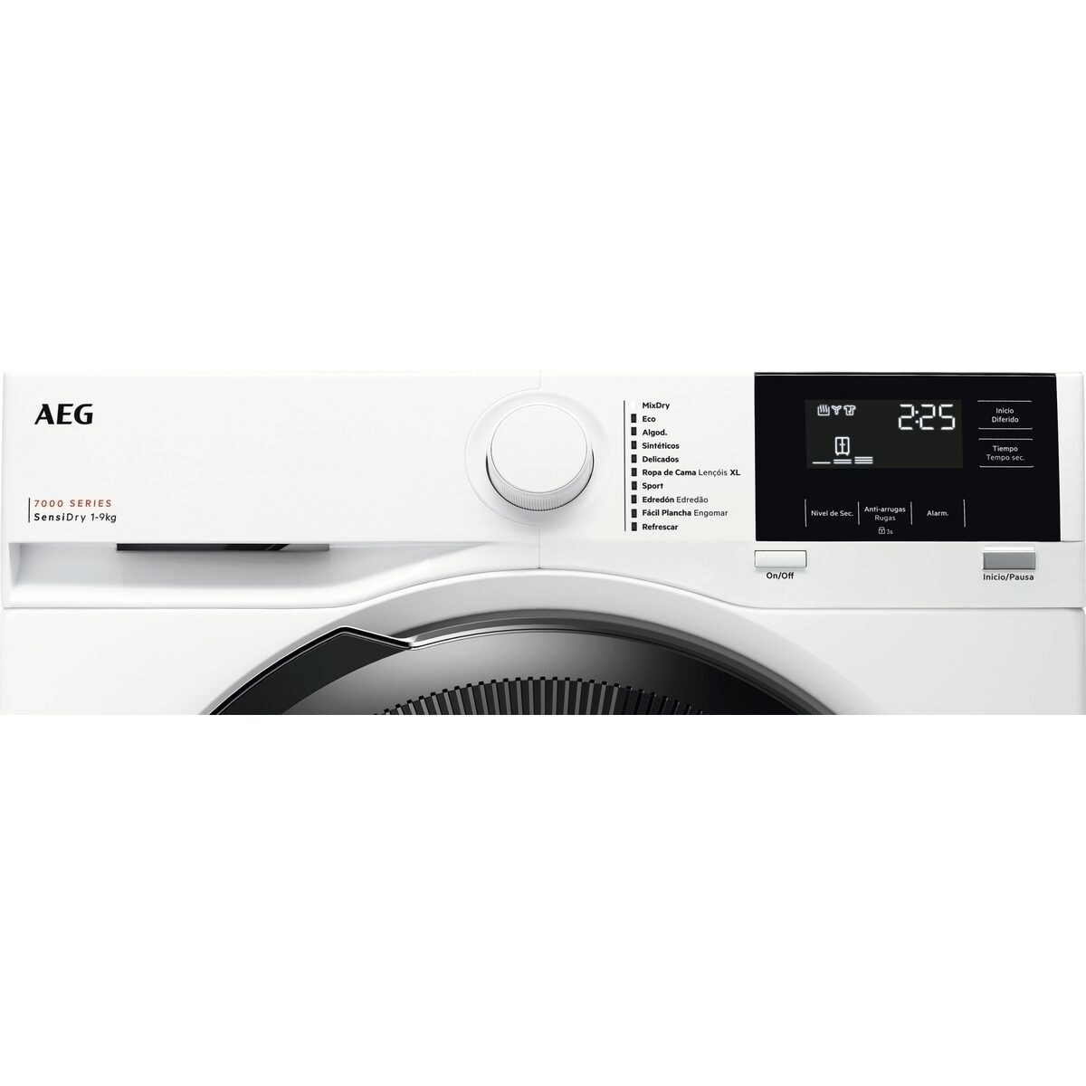 Máquina de Secar Roupa AEG Série 7000 TR719G4PB Bomba de Calor, SensiDry e de 9 Kg - Branco Branco-3