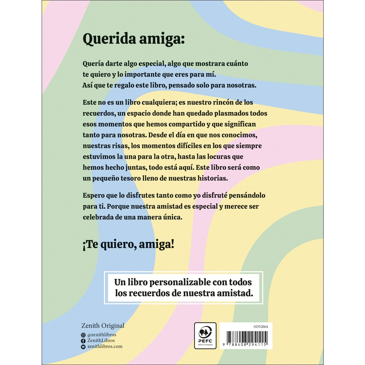 Te quiero, amiga: Nuestro libro de recuerdos 2