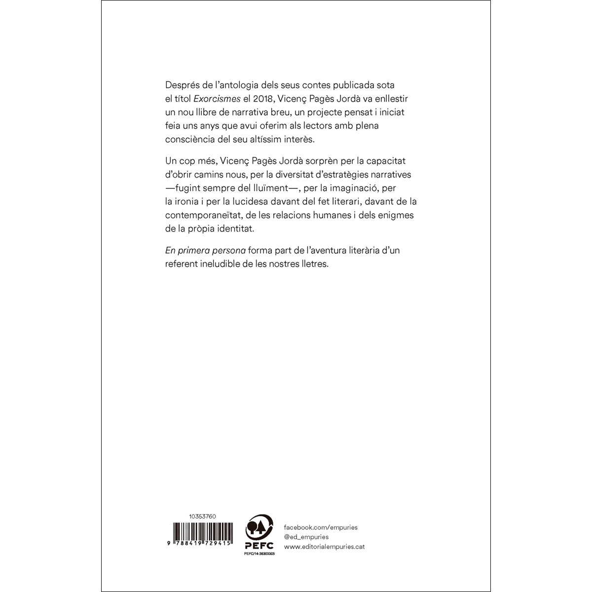 En primera persona (Capa mole com abas) 2