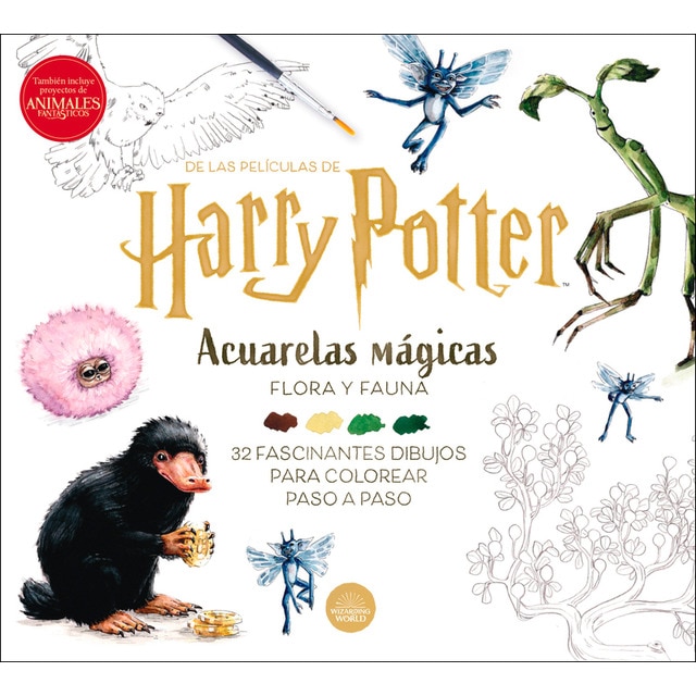 Harry potter.Acuarelas mágicas: flora y fauna 1