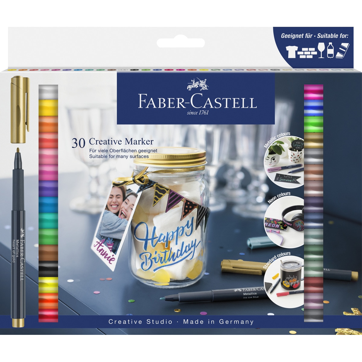Imagen 0 de Pack con 30 rotuladores Creative Marker Faber-Castell