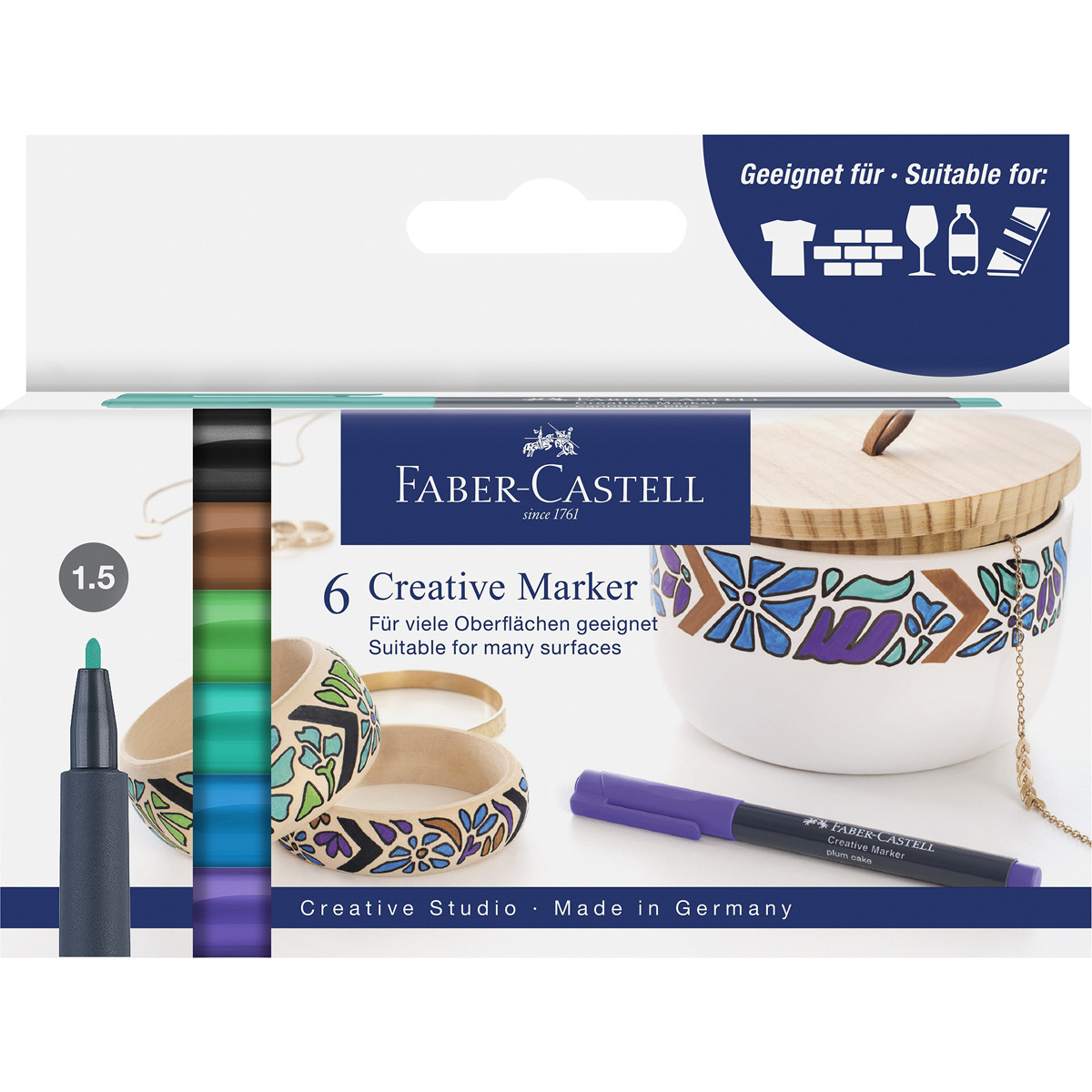Imagen 0 de Pack con 30 rotuladores Creative Marker Faber-Castell bosque de hadas