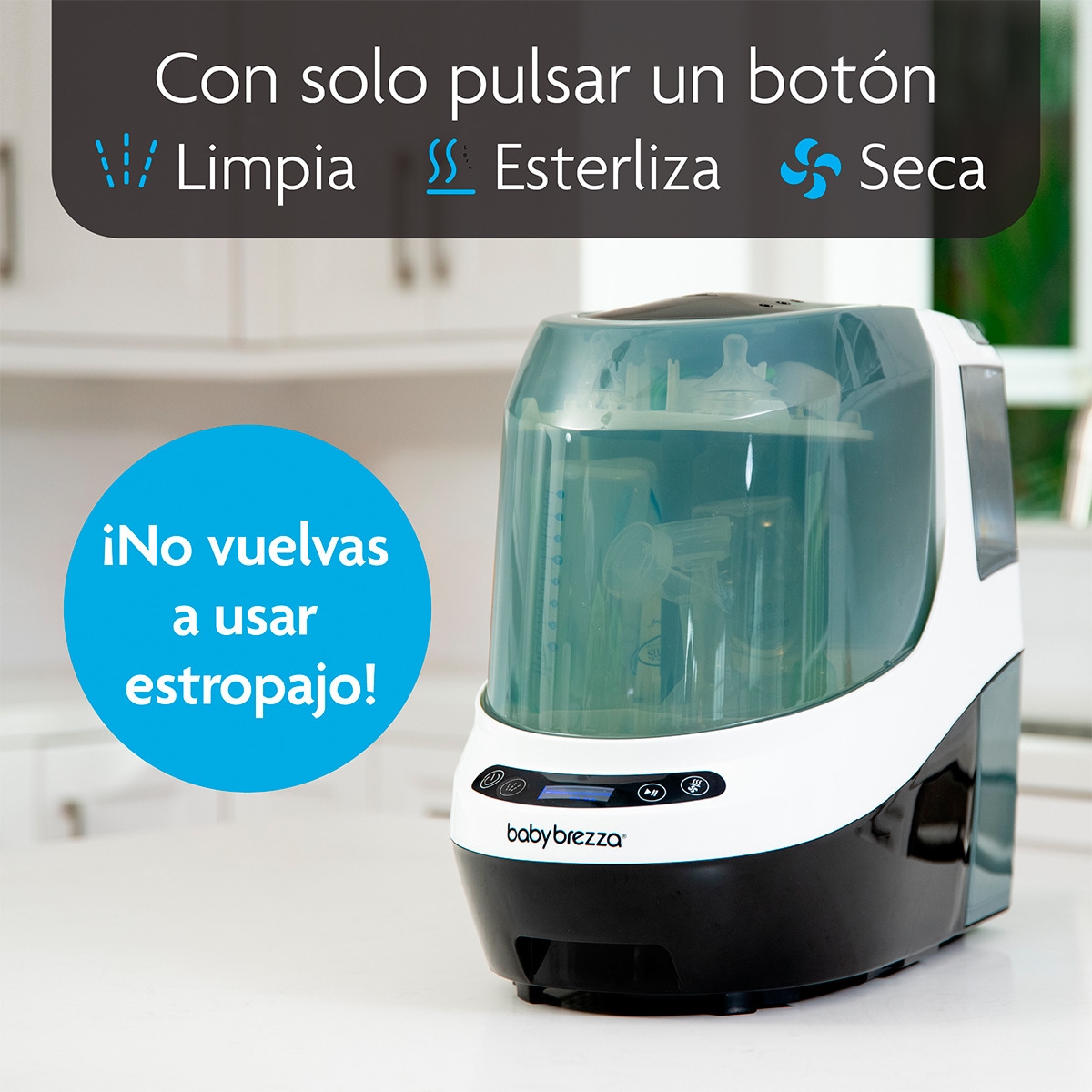 Lava-loiça, Secador e Esterilizador para Biberões Bottle Washer Pro Branco-4