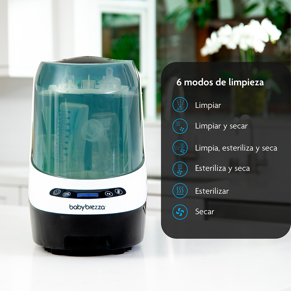 Lava-loiça, Secador e Esterilizador para Biberões Bottle Washer Pro Branco-8