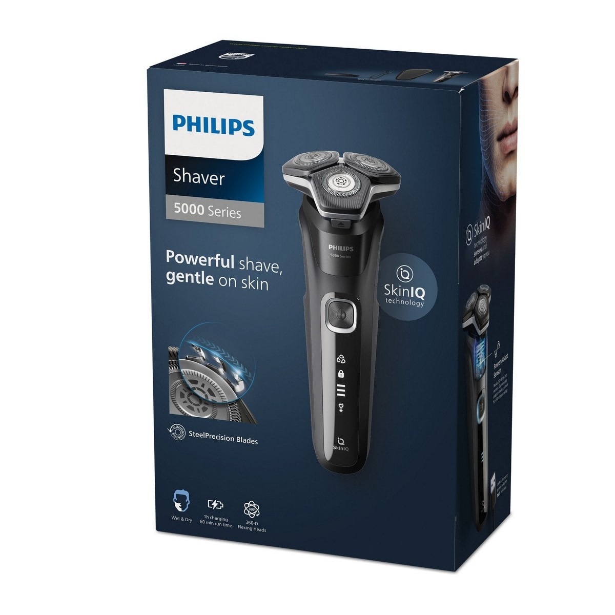 Máquina de Barbear Philips Shaver Series 5000 S5898/35 uso Húmido e Seco - Autonomia 60 min - Cinzento Cinzento-10