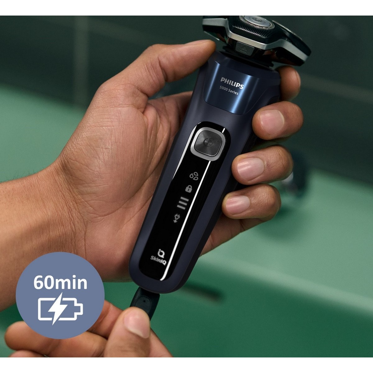 Máquina de Barbear Philips Shaver Series 5000 S5898/35 uso Húmido e Seco - Autonomia 60 min - Cinzento Cinzento-7