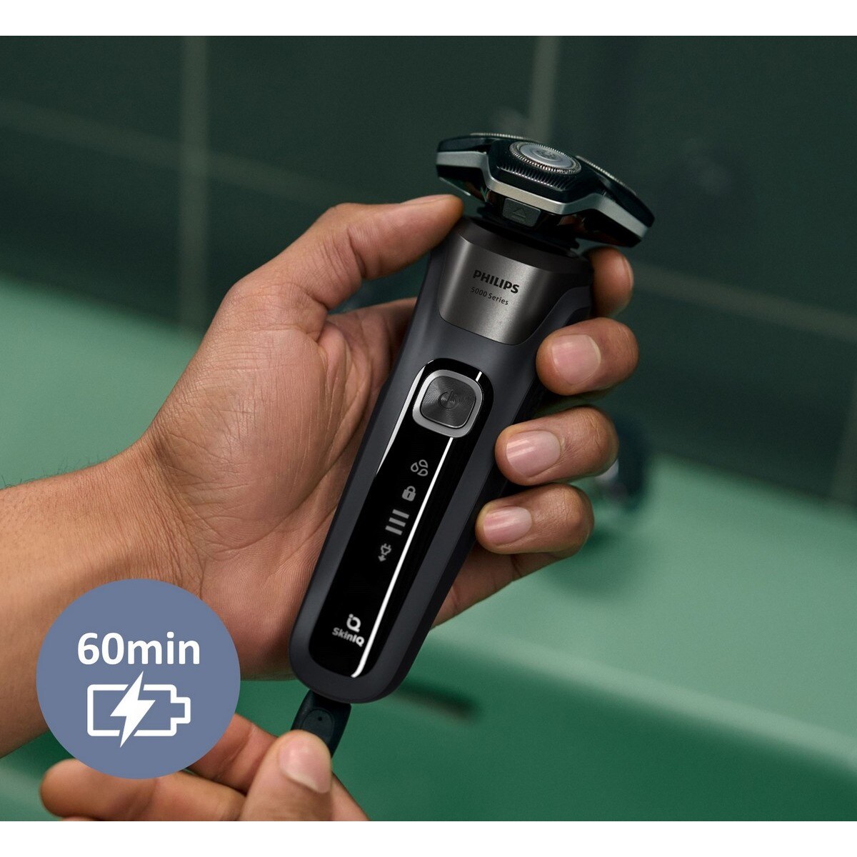 Máquina de Barbear Philips S5887/50 de Uso Seco ou Molhado, Base de limpeza - Autonomia 60 min 8