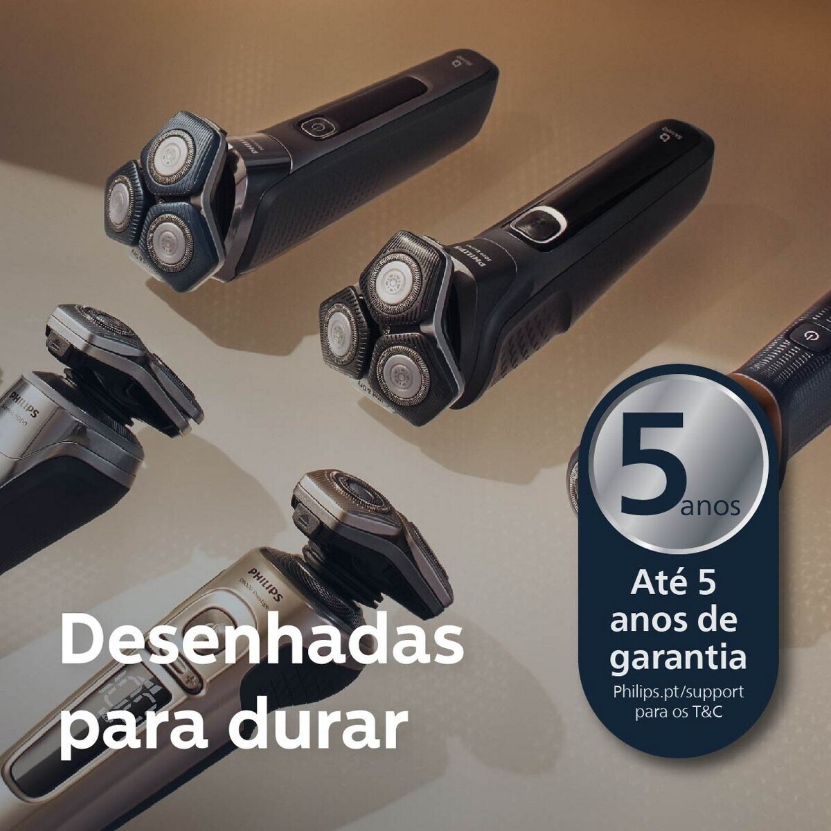 Máquina de Barbear Philips S5887/50 de Uso Seco ou Molhado, Base de limpeza - Autonomia 60 min 3