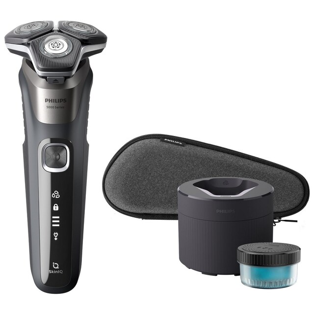 Imagem 0 de Máquina de Barbear Philips S5887/50 de Uso Seco ou Molhado, Base de limpeza - Autonomia 60 min