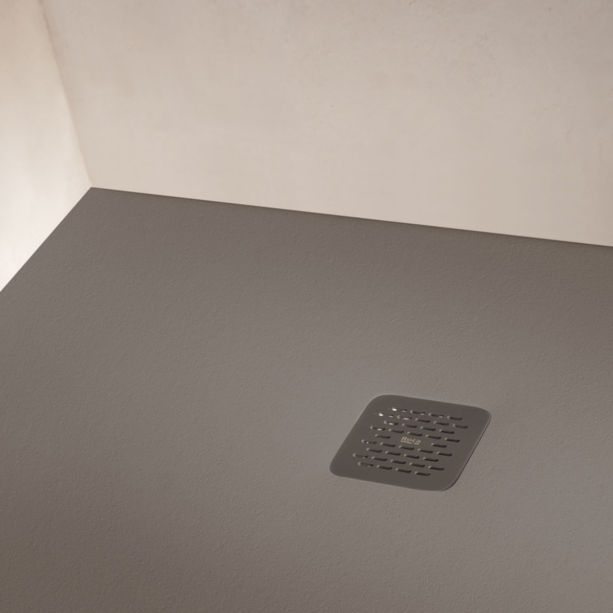 Plato de ducha rectangular extraplano Terran Roca Café-2