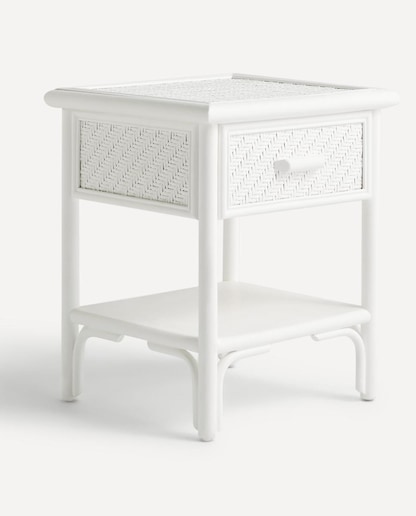 Imagen 0 de Mesita de noche de ratán con 1 cajón y 1 estante Manila El Corte Inglés