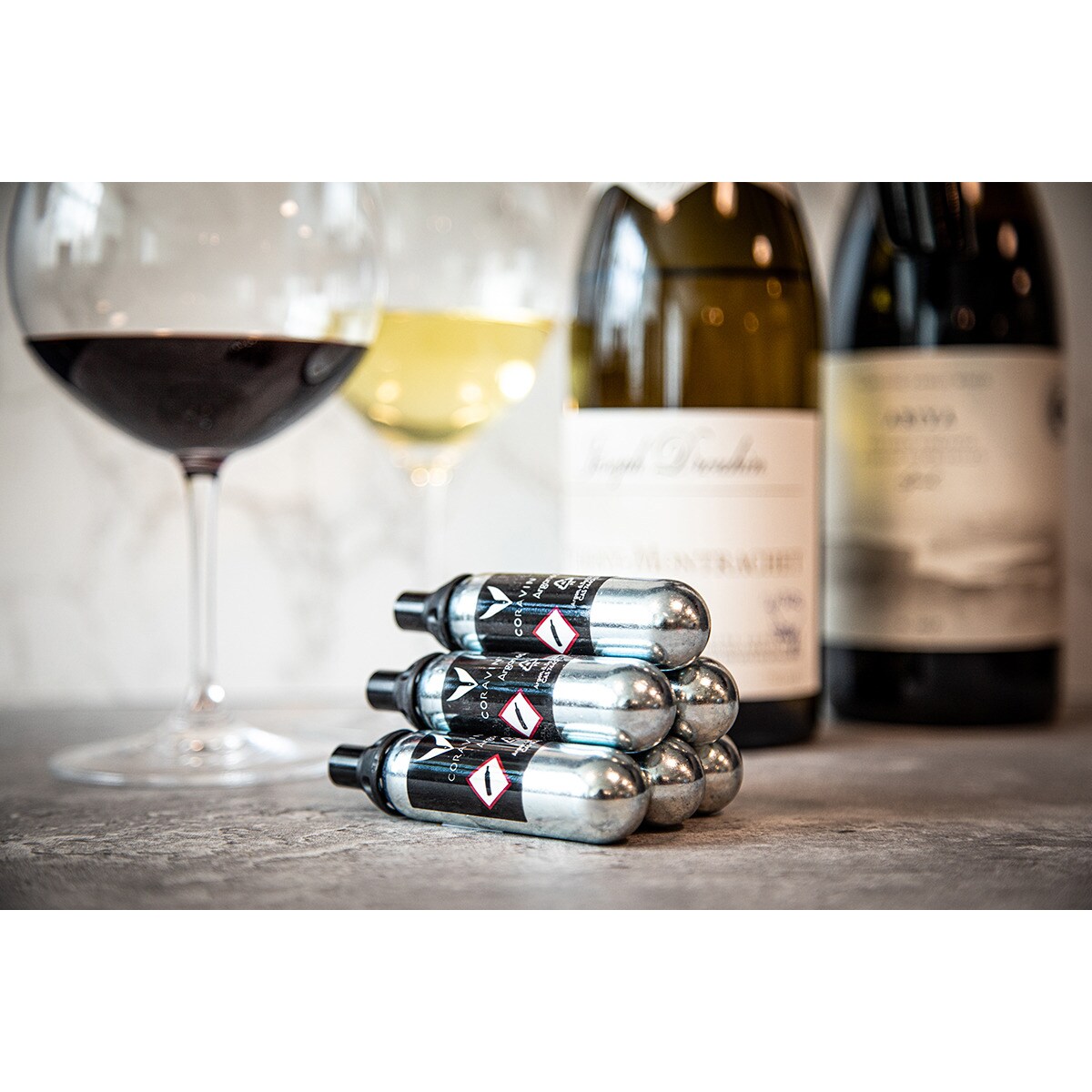 Conjunto de 6 Cápsulas de Árgon para Vinho Preto-3