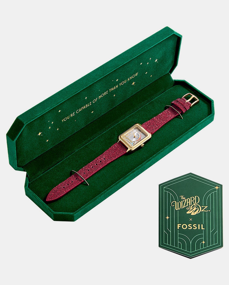 Relógio LE1200 O Feiticeiro de Oz x Fossil Edição Limitada em Têxtil - Vermelho Vermelho-5