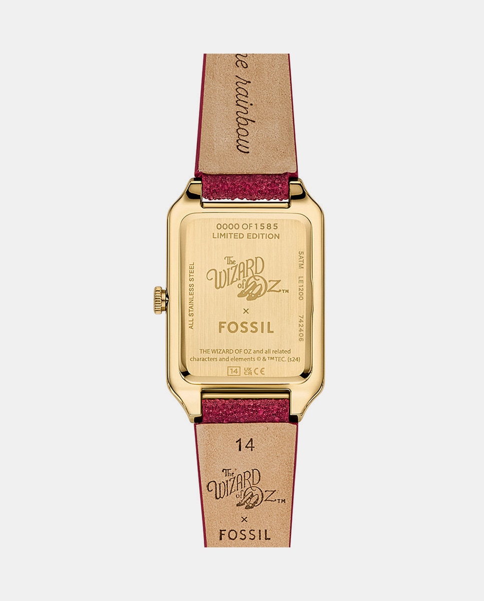 Relógio LE1200 O Feiticeiro de Oz x Fossil Edição Limitada em Têxtil - Vermelho Vermelho-2