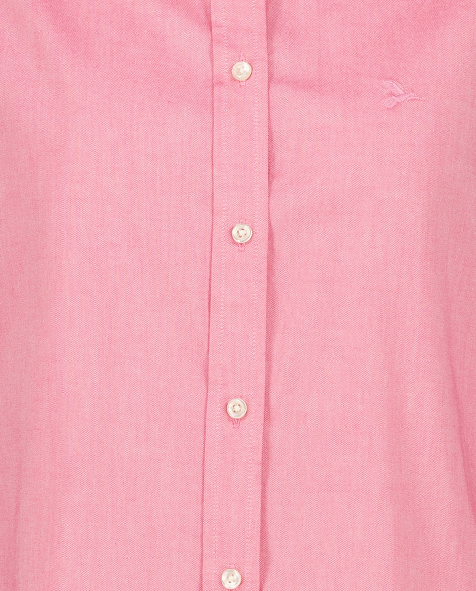 Camisa oxford com manga comprida 630 Coral-5