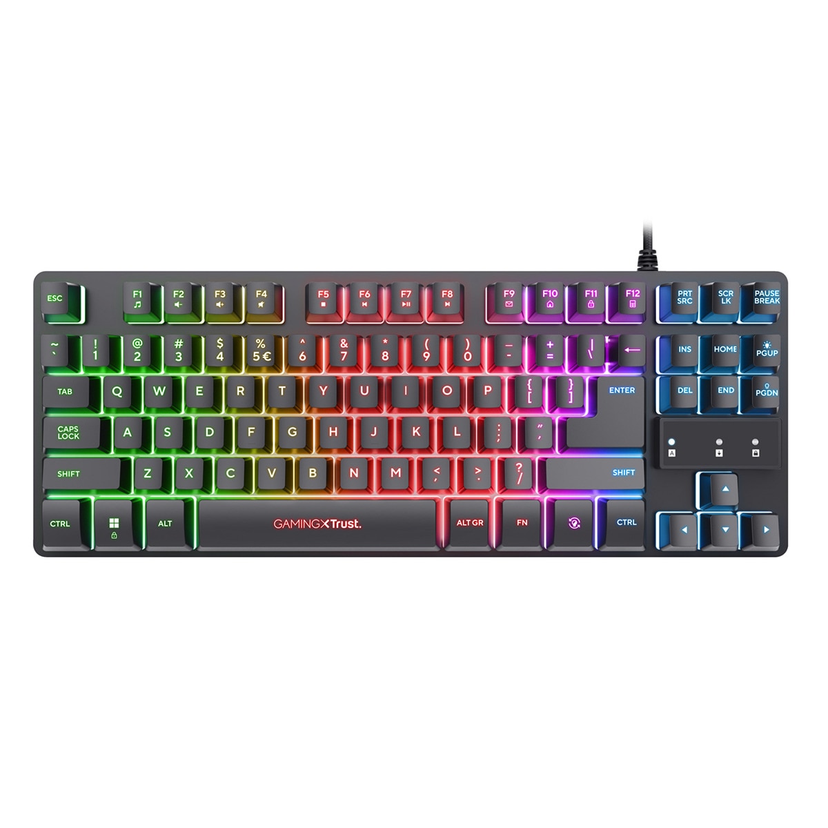 Pack Gaming Trust GXT798 teclado + ratón, negro Negro-2