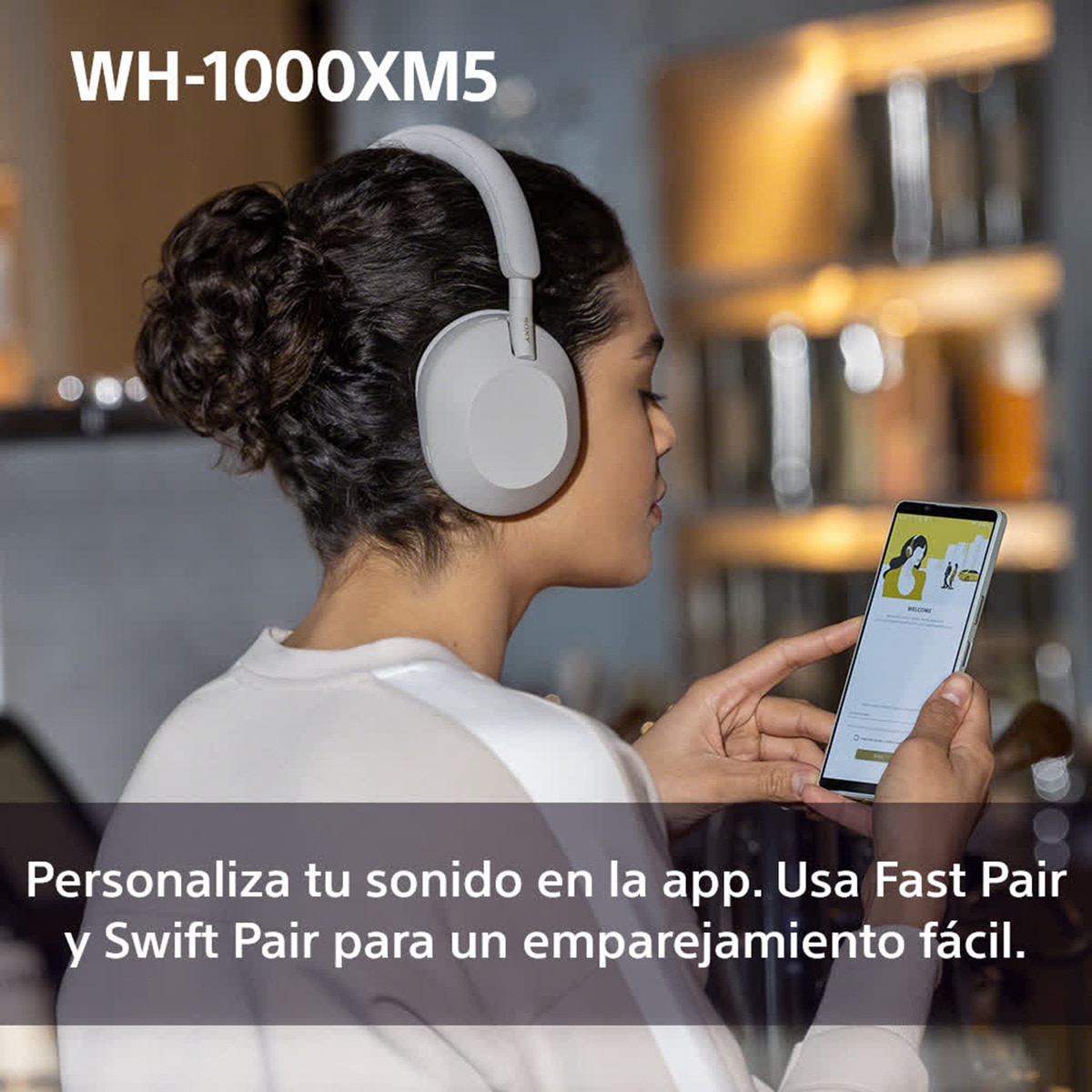 Sony WH-1000XM5 Bluetooth Auriculares de diadema Cancelación de ruido, 30 horas de batería, micrófono, para iOS, Android y PC Azul Medianoche-10