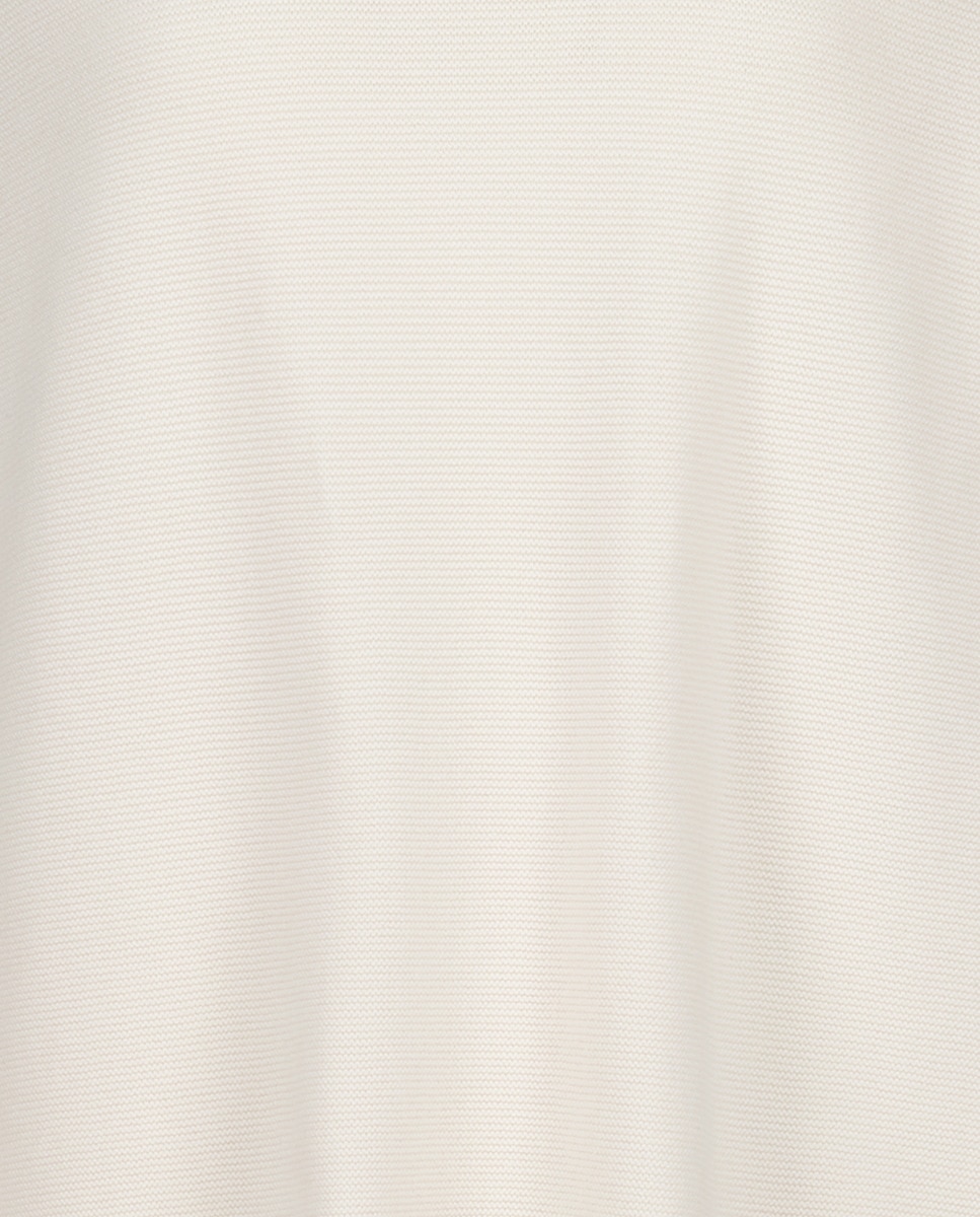 Camisola de Malha com Decote Redondo e Botão 120 Cru-5