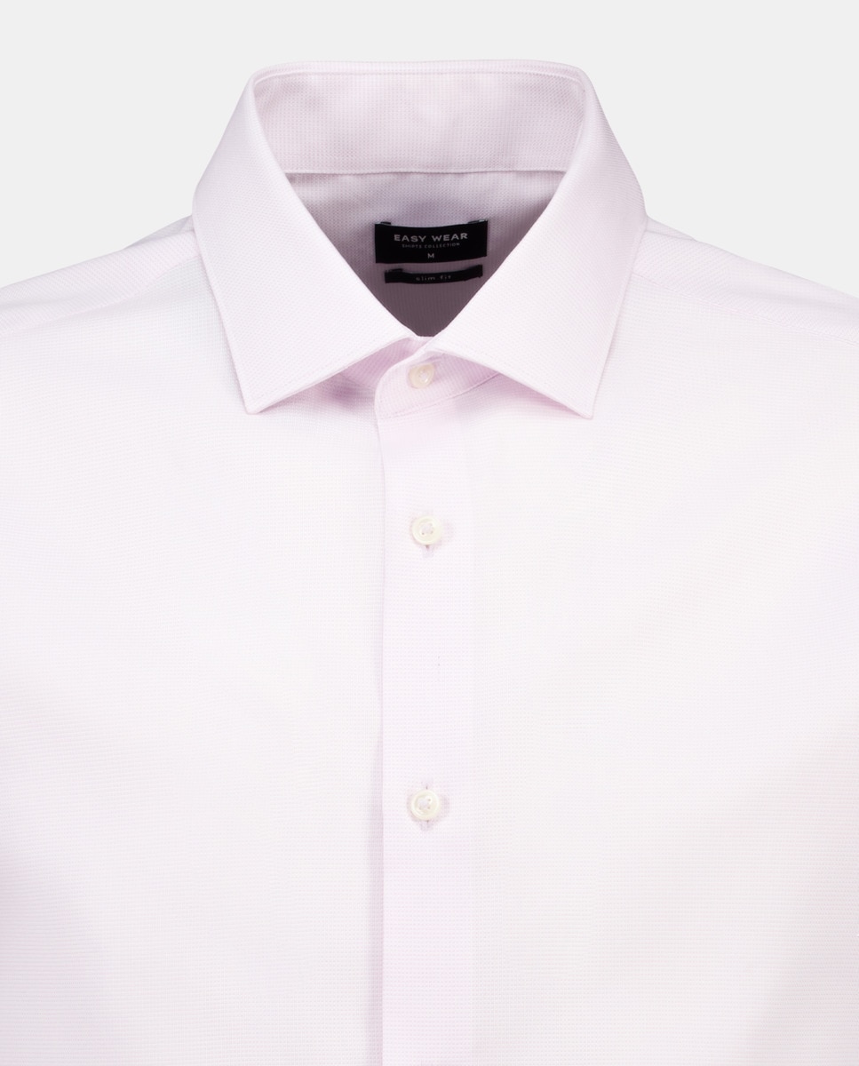 Camisa Formal com Estrutura Coolmax Rosa-5