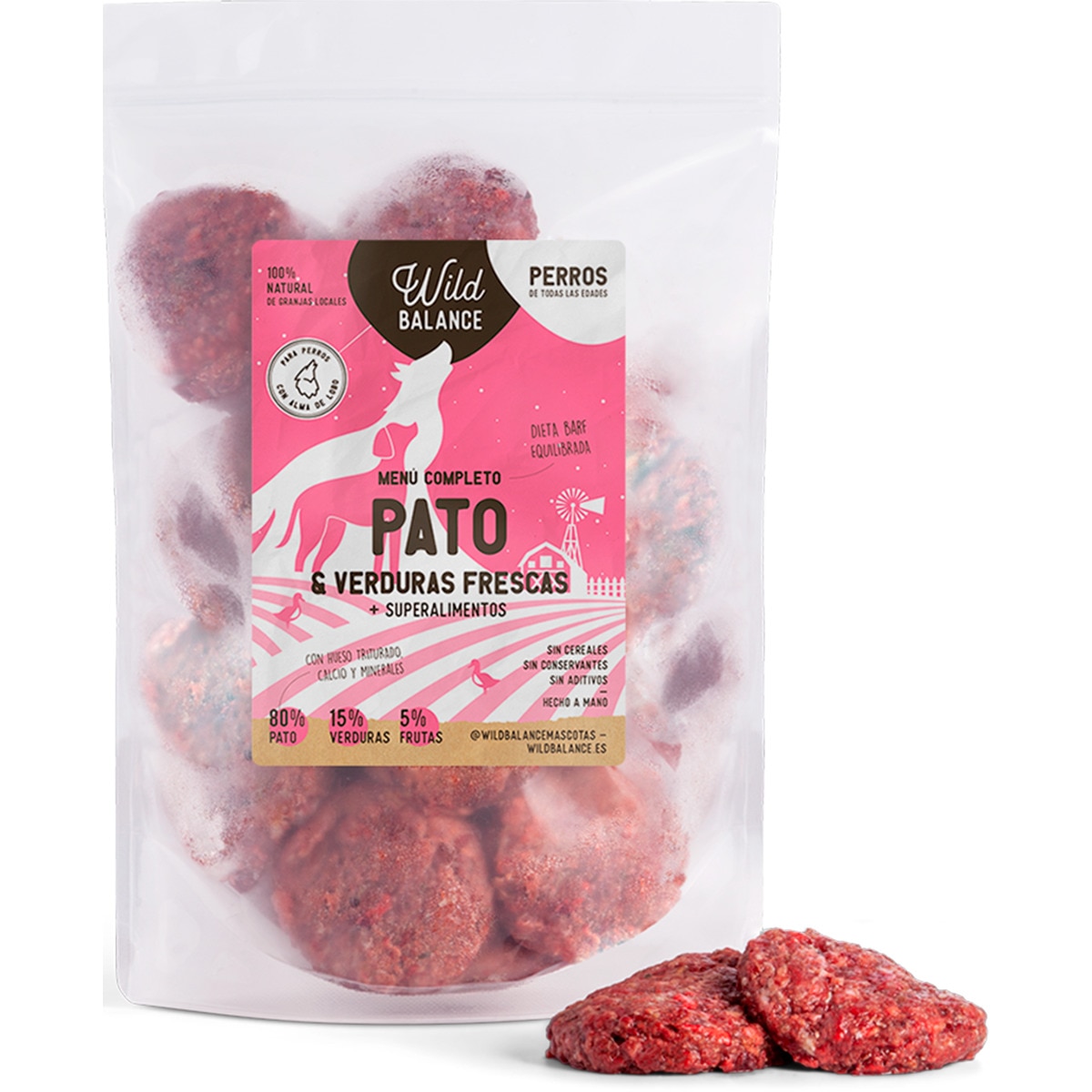 Alimento para Cão Pato e Verduras embalagem 2,5 kg