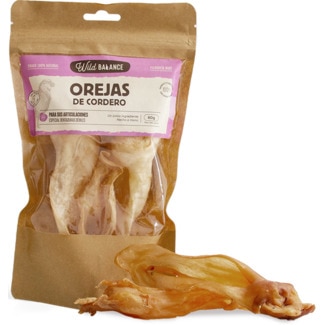 Snack Orelhas de Cordeiro embalagem 60 g - Wild Balance