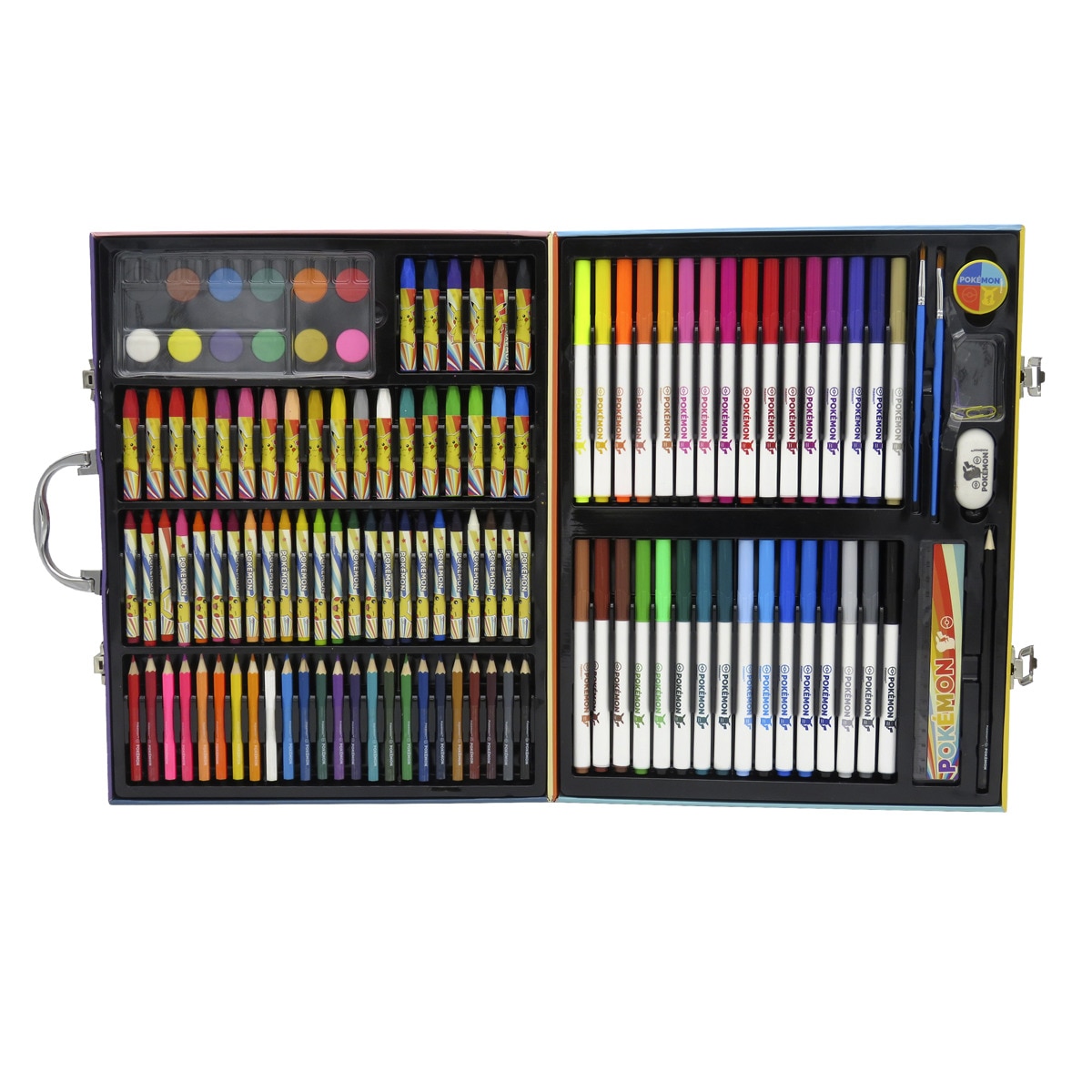 Maletin de dibujo 150 piezas Pokémon CyP Brands azul multicolor Azul-3
