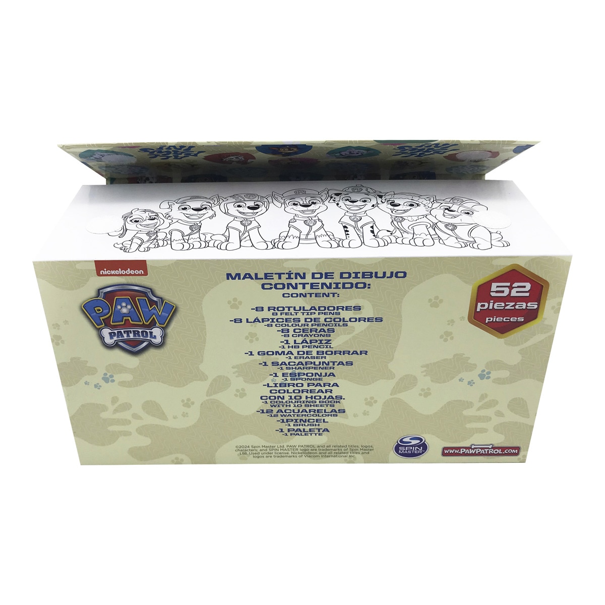 Mala de desenho da Patrulha Pata 52 peças CyP Brands azul multicor Azul / Multicolor-3