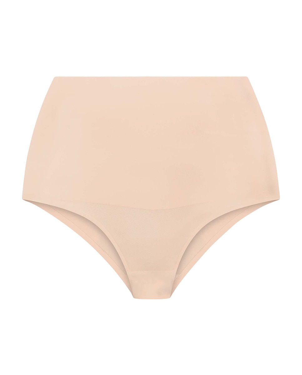 Cueca Adelgaçante de Controlo Super Firme de Abdómen e Cintura Média Bege-3