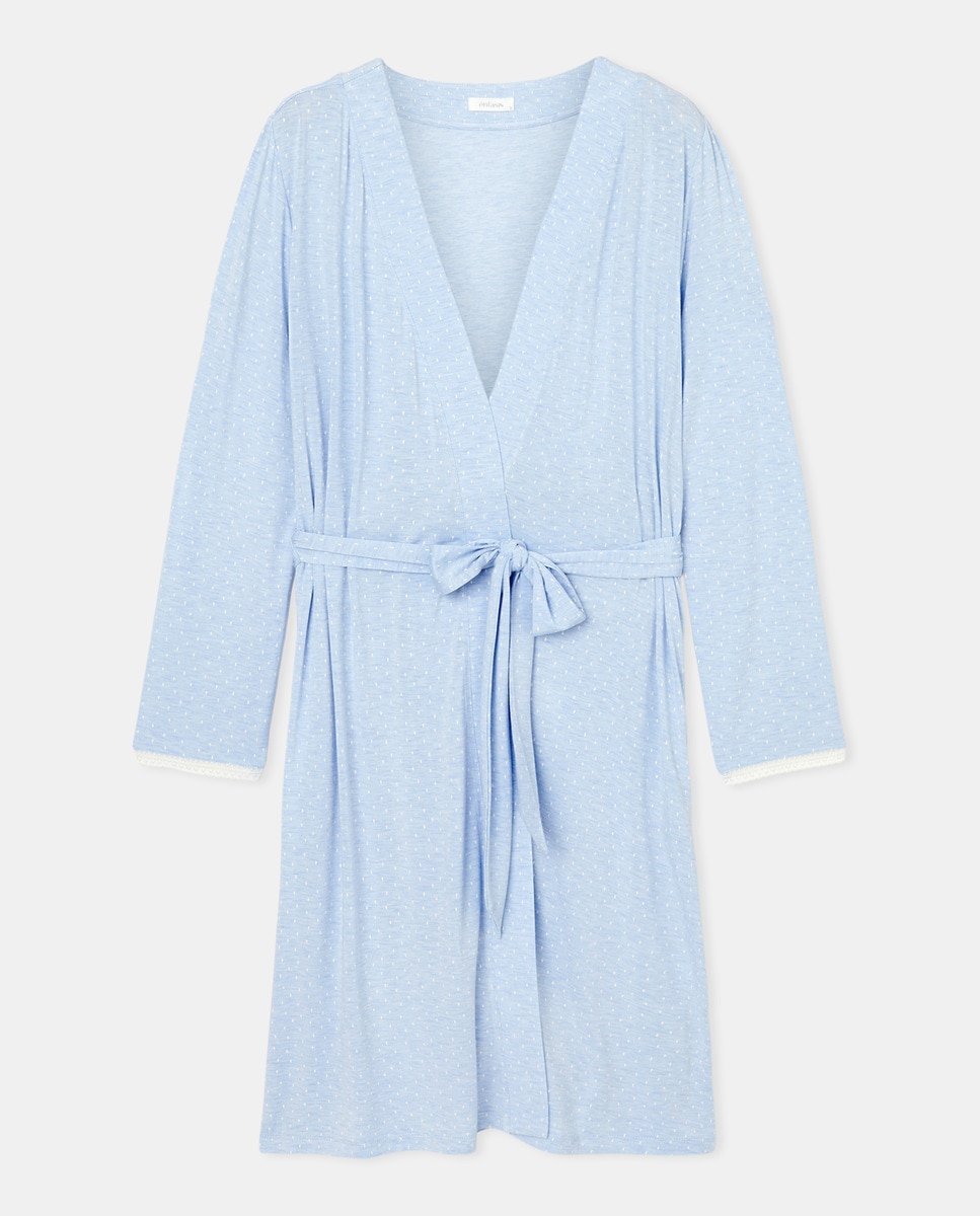 Robe com laço Azul-3