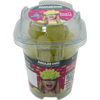 uva blanca sin semilla snack go amazzing tarrina 200 g - Sin Pep@s