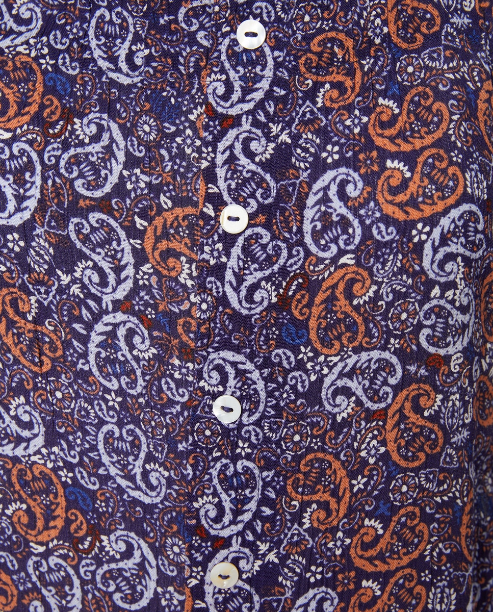 Jardineiras Onduladas com Estampado Azul-marinho-5